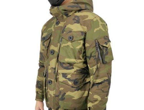 Army military mans camo padded jacket