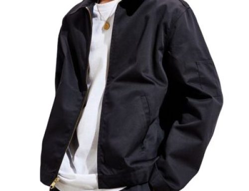 Mens fashion work jackets with sleeve pocket