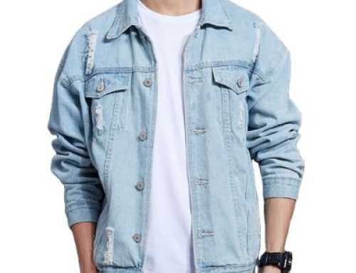 Spring stylish denim baseball jackets for men